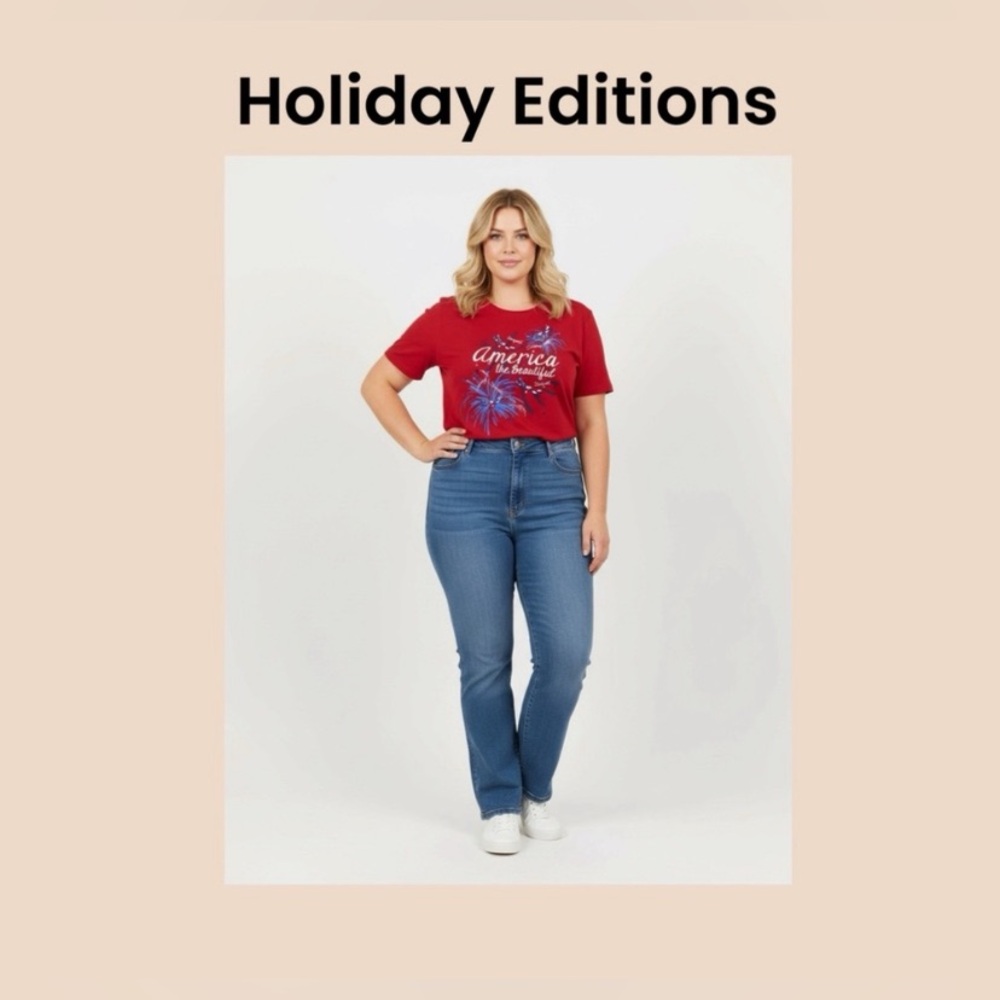 Women’s 4th Of July Graphic T-Shirt Size XL